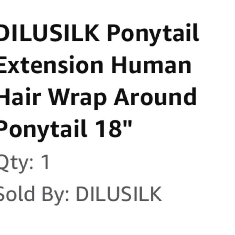 Ponytail Extension Human Hair Long Ponytail 18" 90g #60 Platinum Blonde - Picture 3 of 4